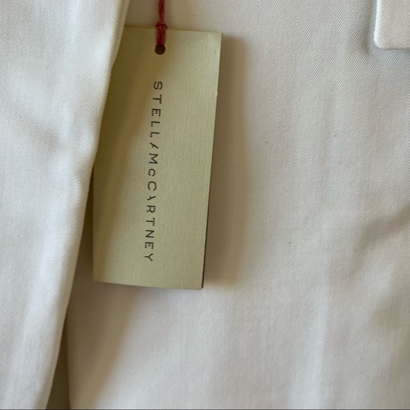 Stella McCartney Becka Single-Breasted Jacket Vest, Off White, Size 12 - Picture 3 of 16